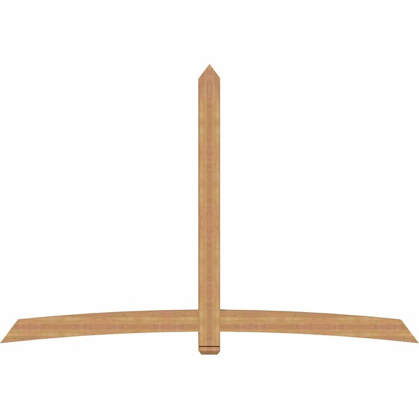 Ekena Millwork Bellingham Timber Gable Bracket, Western Red Cedar, 108"W x 72"H x 3 1/2"D x 5 1/2"F, 16/12 Pitch GBW108X72X0406BEL00SWR - main